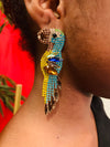 Crystal Parrot Earrings