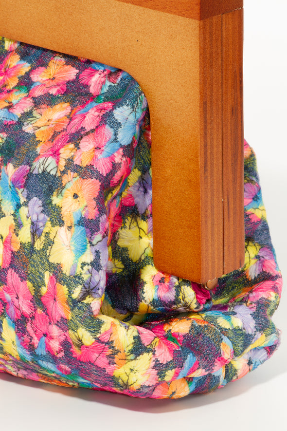 Flower Print clutch