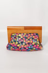 Flower Print clutch