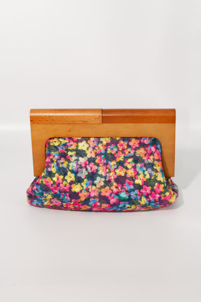 Flower Print clutch