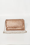 Brushed Squares Clutch