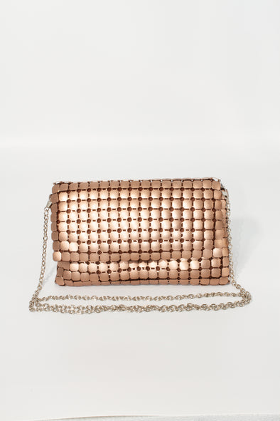 Brushed Squares Clutch