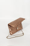 Brushed Squares Clutch