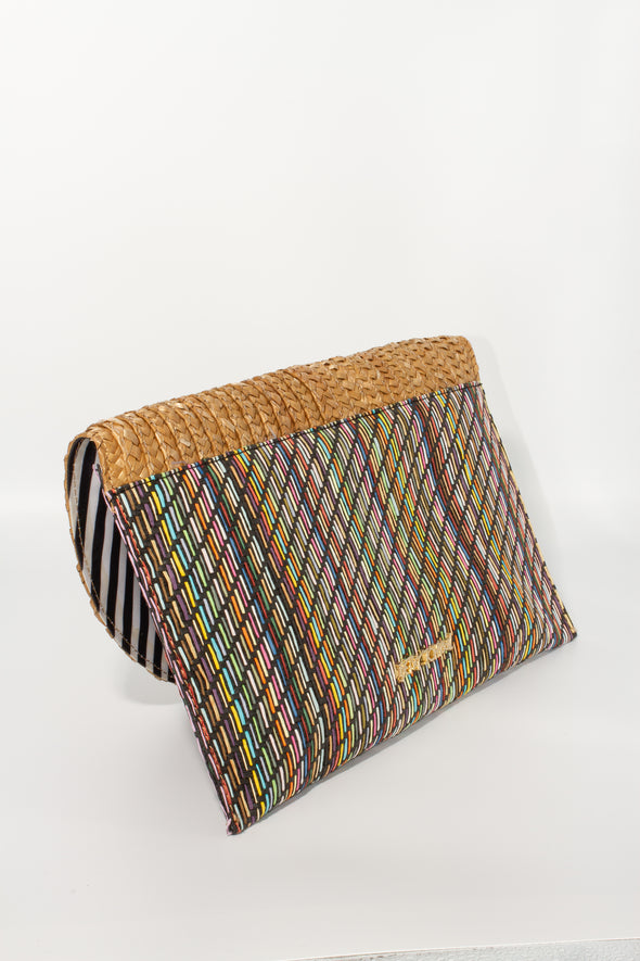 Betsey Johnson Straw Pineapple Clutch