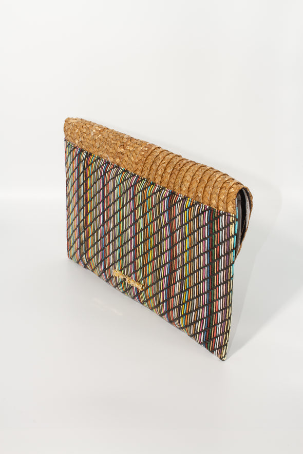 Betsey Johnson Straw Pineapple Clutch