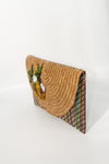 Betsey Johnson Straw Pineapple Clutch