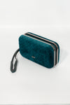 Abbacino Turquoise Textured Clutch