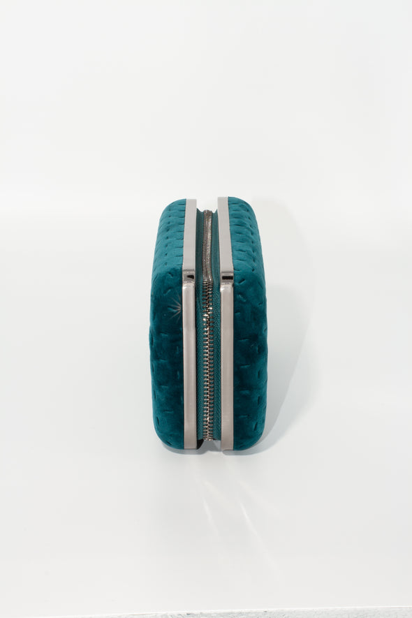 Abbacino Turquoise Textured Clutch