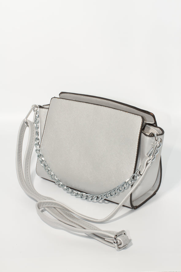 Brushed Chain Shoulder Bag