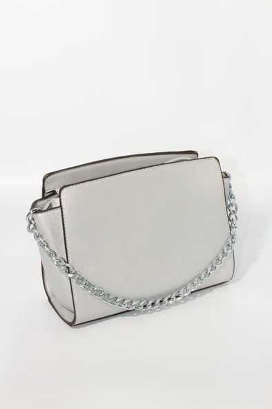 Brushed Chain Shoulder Bag