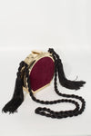 Elysian Velvet Frame Tassel Bag