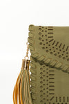 Suede Olive Tassel