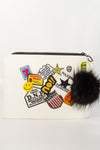 Patch It Pom Pom Clutch