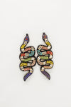 Jeweled Snake Earrings