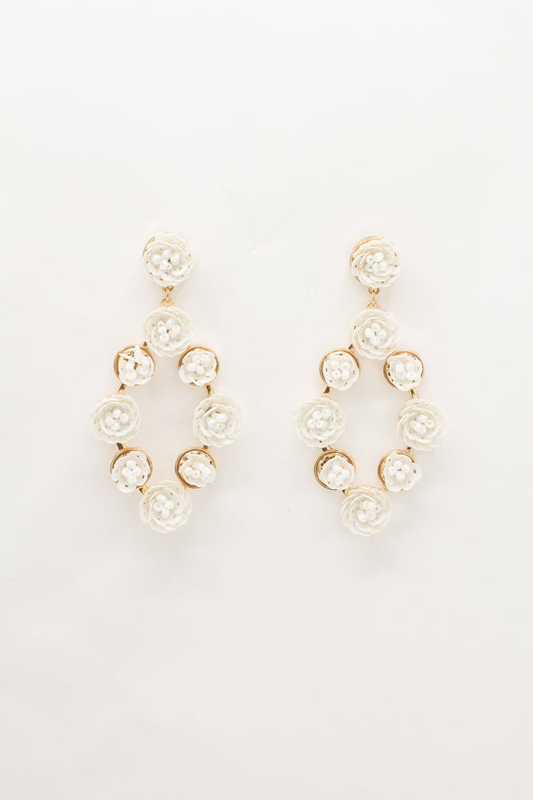 Flower Braided Sequin Drop