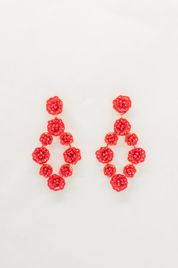 Flower Braided Sequin Drop