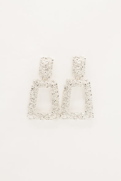 Textured Trapezoid Earrings