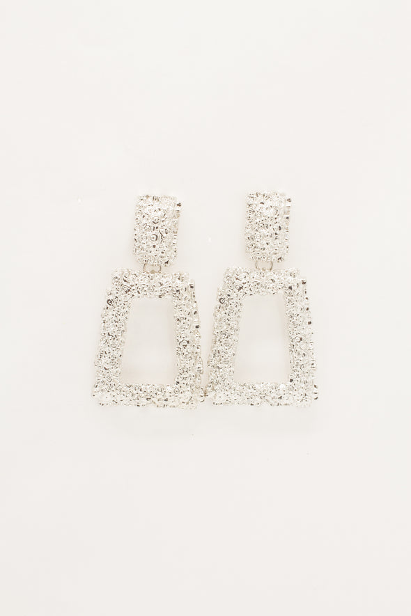 Textured Trapezoid Earrings