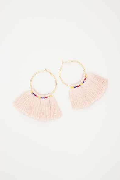 Multi-color wrapped tassel Earrings