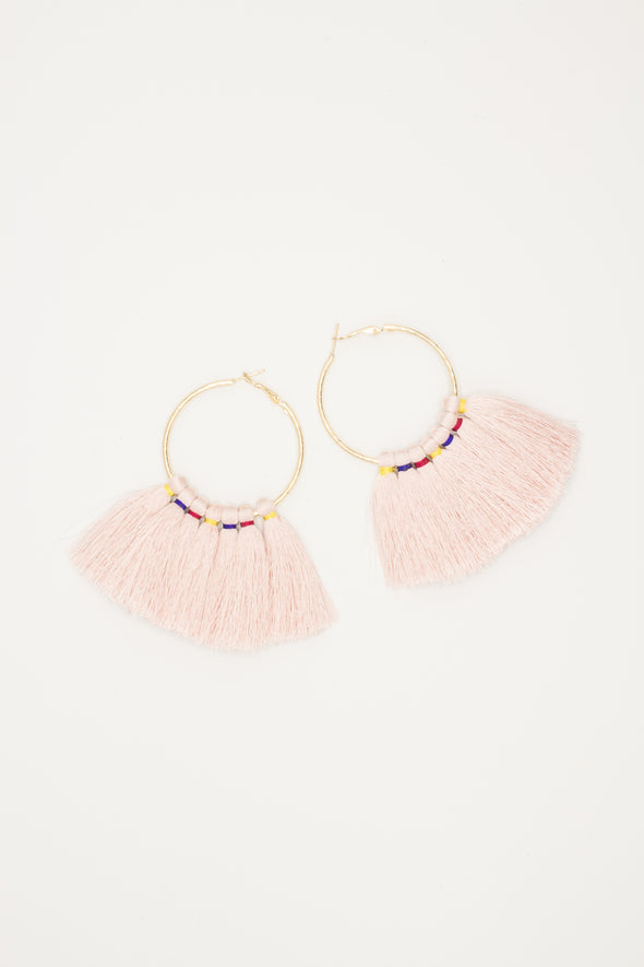 Multi-color wrapped tassel Earrings